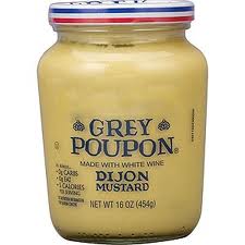 Jar of Grey Poupon Dijon mustard